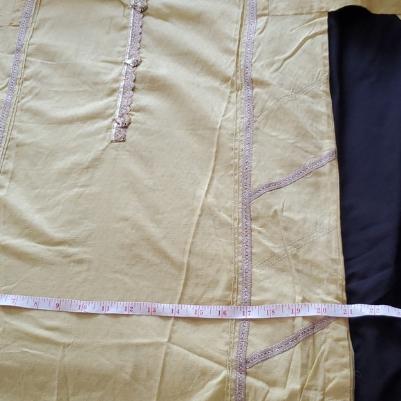 Lemon Yellow Pakistani Kurta by Sapphire FINAL PRICE - Picture 13 of 13